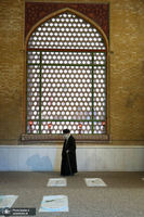 حضور رهبر معظم انقلاب در حرم مطهر حضرت امام خمینی(س)