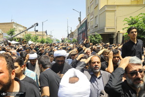 دسته عزاداری روز شهادت امام صادق (ع) با حضور آیت الله العظمی وحید خراسانی
