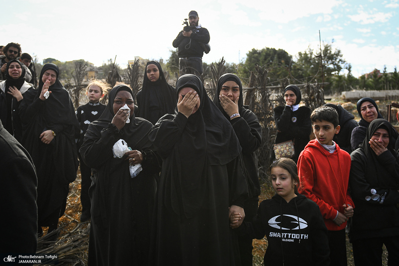 اختصاصی جماران؛ تشییع 40 شهید شهرک مجدل سلم در جنوب لبنان