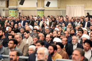 دیدار مسئولان نظام و سفرای کشورهای اسلامی با رهبر معظم انقلاب