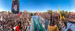 تشییع پیکر مطهر رهبر شهید در نجف اشرف