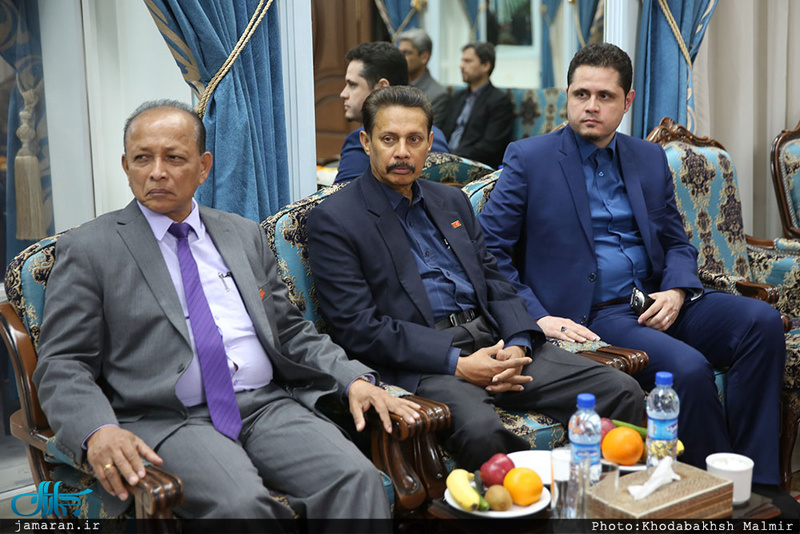 دیدار ریس مجلس سریلانکا با سید حسن خمینی‎