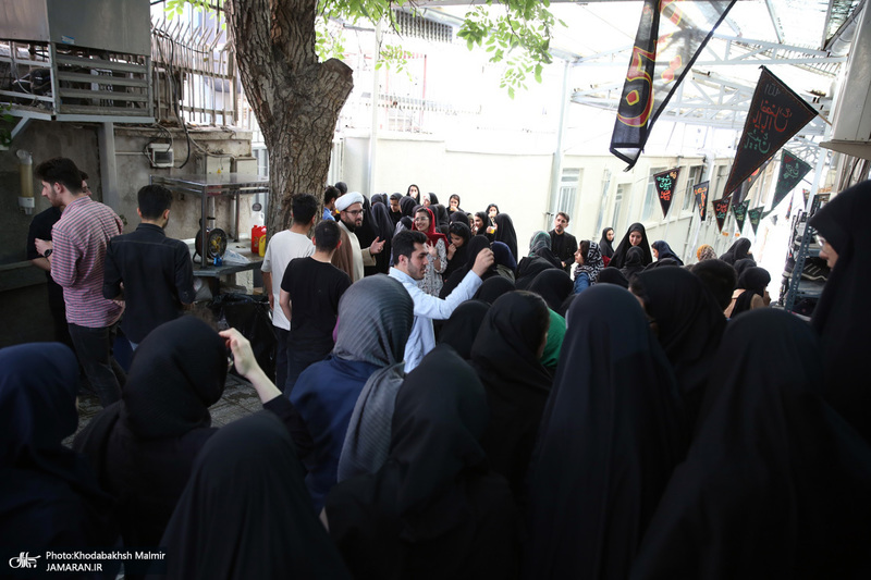 مراسم عزاداری دانشجویان دانشگاه علوم پزشکی تهران به مناسبت شهادت حضرت رقیه در حسینیه جماران