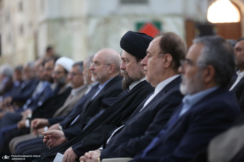 مراسم تجدید میثاق رئیس و نمایندگان مجلس شورای اسلامی با آرمان های امام خمینی (س)