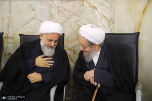 مراسم اولین سالگرد علامه حسن زاده آملی (ره) در حرم حضرت معصومه (س)‎‎