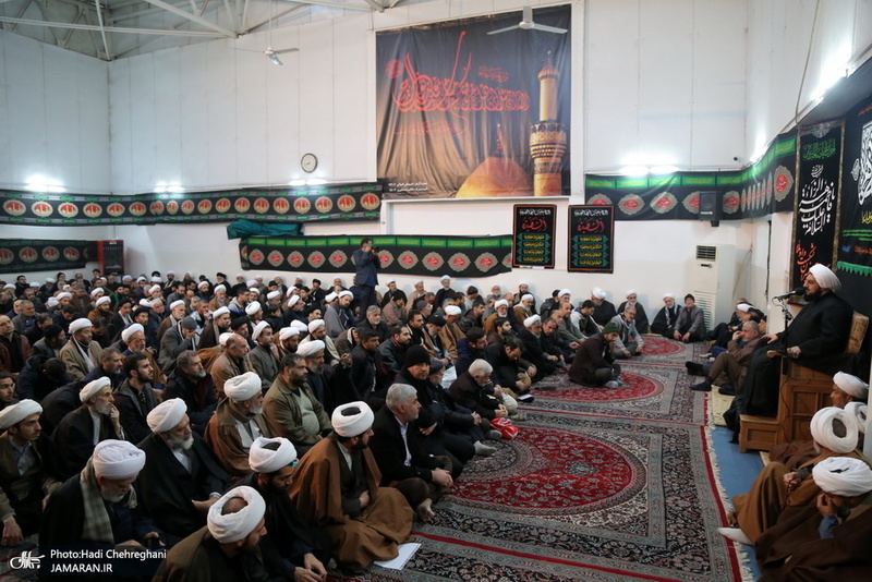 عزاداری در بیوت مراجع عظام تقلید و علما در سالروز شهادت حضرت فاطمه(س)
