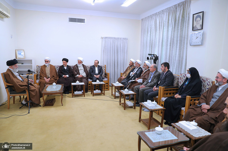 دیدار اعضای هیئت علمی پنجمین کنگره جهانی حضرت رضا(ع) با رهبر معظم انقلاب