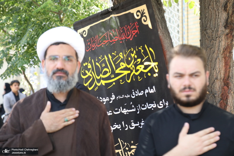 مراسم شهادت امام جعفر صادق(ع) با حضور آیت الله العظمی وحید خراسانی