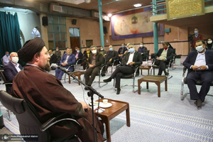 دیدار دبیر کل و اعضای حزب مردم سالاری با سید حسن خمینی