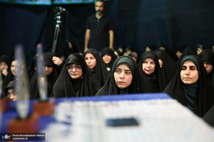مراسم تجدید بیعت جهادگران با رهبر انقلاب در حسینیه جماران