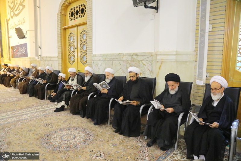 مراسم اولین سالگرد علامه حسن زاده آملی (ره) در حرم حضرت معصومه (س)‎‎