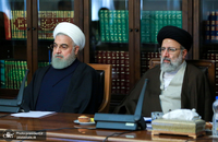 جلسه شورای عالی انقلاب فرهنگی (7) رئیسی و روحانی