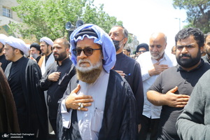 دسته عزاداری روز شهادت امام صادق (ع) با حضور آیت الله العظمی وحید خراسانی