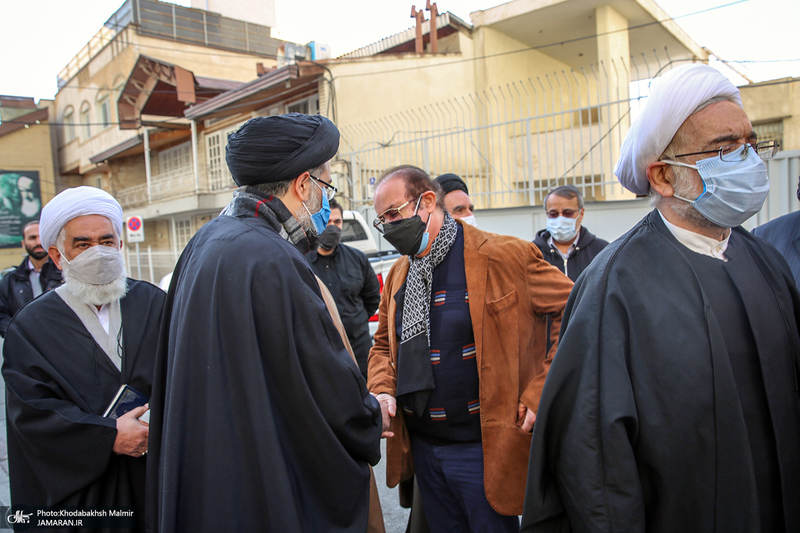 مراسم تشییع حجت الاسلام و المسلمین علی اصغر سعادتی در حسینیه جماران