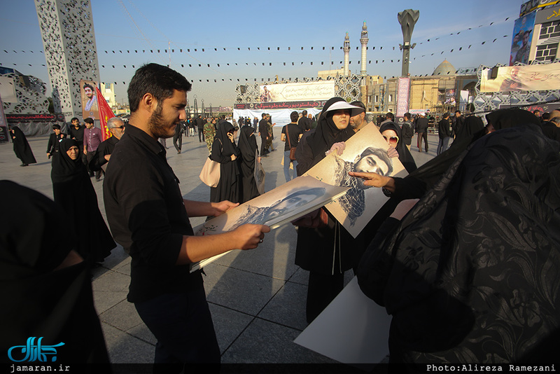وداع باشکوه مردم تهران با شهید محسن حججی-3