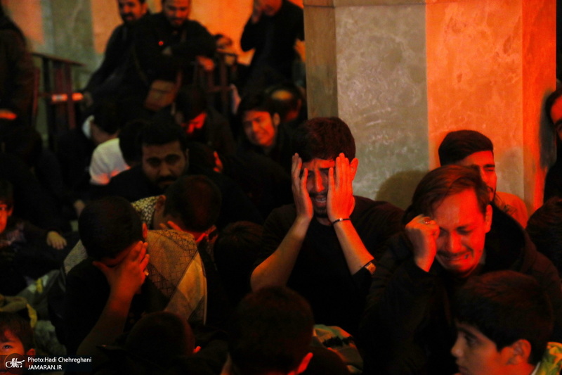 مراسم عزاداری شهادت حضرت فاطمه زهرا (س) در مسجد اعظم قم‎