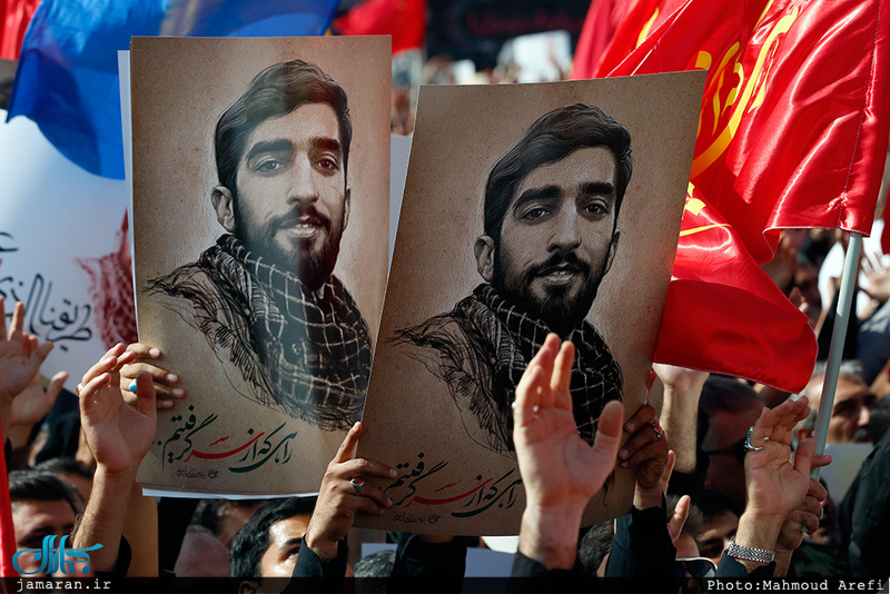 وداع باشکوه مردم تهران با شهید محسن حججی