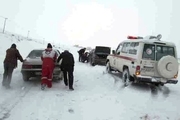 هلال احمر اردبیل به 306 گرفتار شده در برف و کولاک کمک کرد