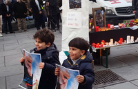 مراسم بزرگداشت حاج قاسم سلیمانی و همرزمانش در مرکز شهر وین