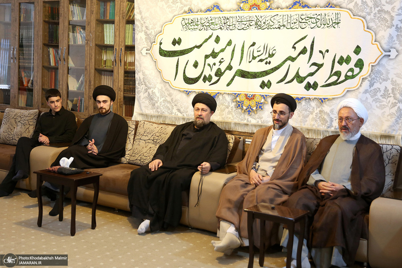 حضور سید حسن خمینی در منزل حجت الاسلام و المسلمین شهید خطیب