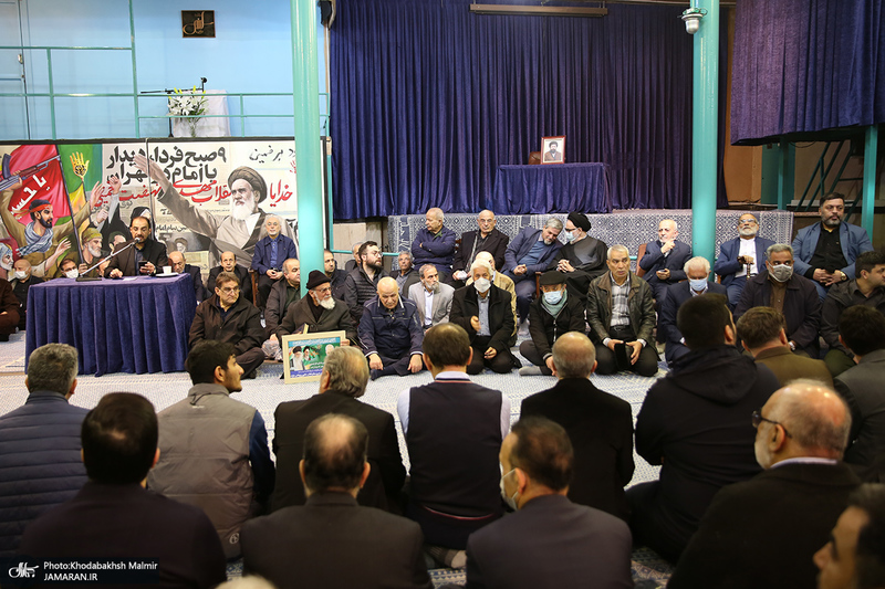 مراسم تشییع مرحوم حسن غفوری فرد از حسینیه جماران