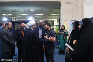 حضور حجت الاسلام و المسلمین علی کمساری در سی و ششمین نمایشگاه کتاب تهران