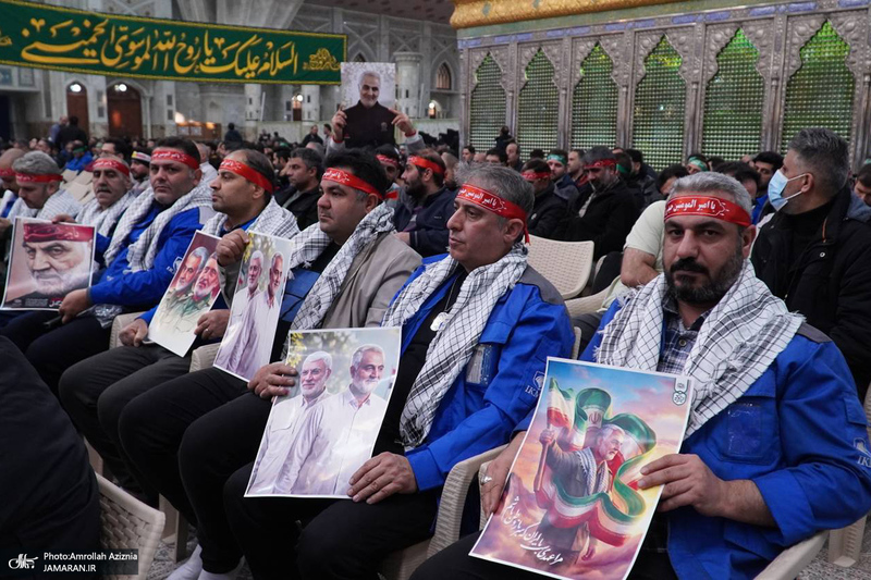 اجتماع «کارگران در مسیر حاج قاسم» در حرم امام خمینی