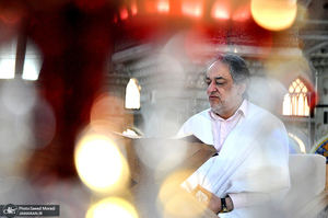 پشت صحنه ضبط برنامه«ترتیل خوانی قرآن کریم» در حرم مطهر امام خمینی(س) 