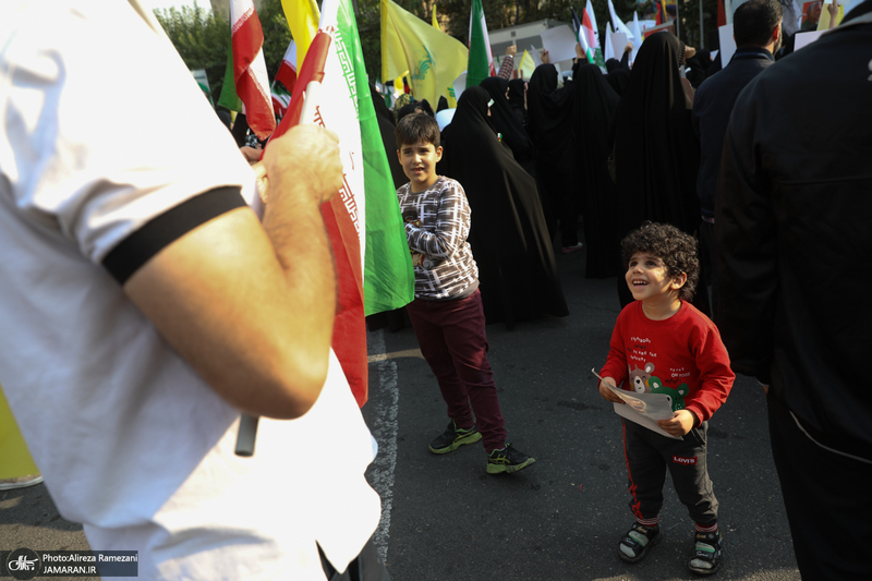 اجتماع دختران انقلاب در حمایت از جبهه مقاومت