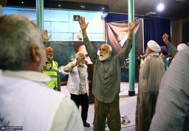 مراسم عزاداری کاروان پیاده زائران امام خمینی (س) استان گیلان در حسینیه جماران