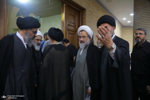 مراسم ختم مادر همسر آیت الله محمدجواد فاضل لنکرانی