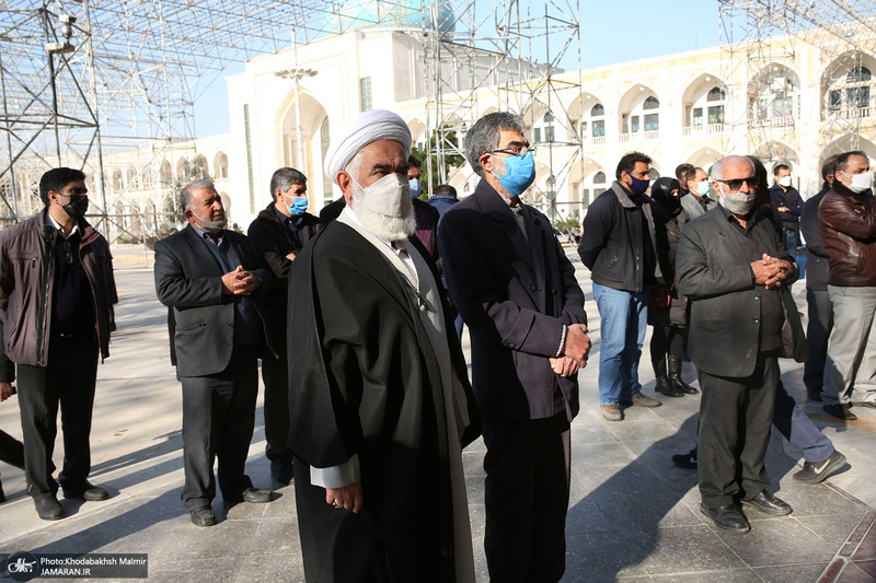 مراسم تشییع و خاکسپاری سید احمد میریان در حرم مطهر امام خمینی