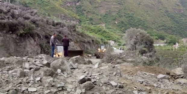 رانش زمین در روستای دره شیخ عالی شهرستان کوهرنگ