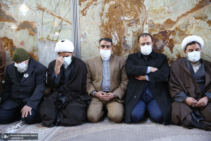 مراسم تشییع و خاکسپاری آیت الله جلالی خمینی(ره) در حرم امام خمینی(س)