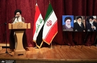 مراسم سالگرد شهید رئیسی در نجف اشرف با حضور سید علی خمینی و سخنرانی امام جمعه بغداد (10)
