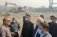 بازدید معاون سیاسی امنیتی دادستان کل کشور از محل انفجار در بندر شهید رجایی (10)