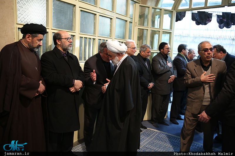 مراسم وداع با پیکر آیت الله هاشمی رفسنجانی(ره) در حسینیه جماران