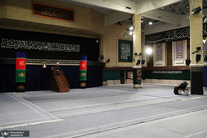 مراسم عزاداری شب شهادت امام سجاد (ع) در حسینیه امام خمینی