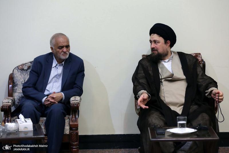 دیدار جمعی از اعضای حزب وحدت و همکاری ملی با سید حسن خمینی