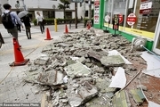 3 کشته و 200 زخمی در زلزله شدید ژاپن+ تصاویر