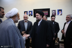 دیدار وزیر و مدیران ارشد وزارت نیرو با سید حسن خمینی