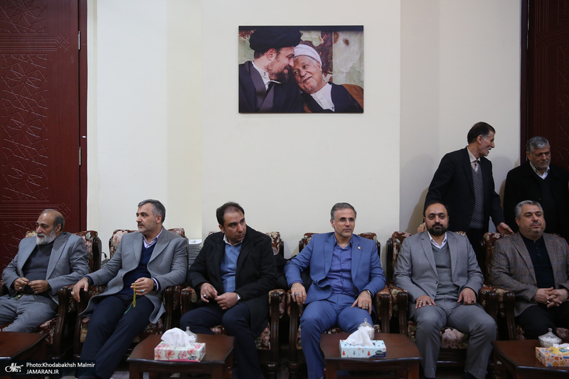 دیدار شهردار و اعضای شورای شهر تهران با سید حسن خمینی