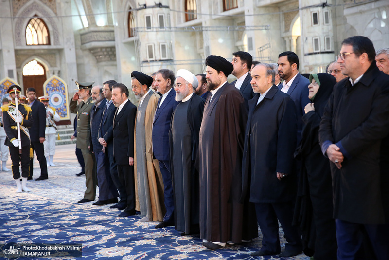 تجدید میثاق رئیس جمهور و اعضای هیأت دولت با آرمان‌های حضرت امام(س)