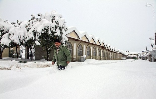 بارش 80 سانتی متری برف در مازندران