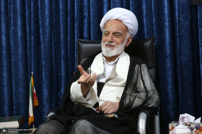 دیدار معاون فرهنگی موسسه با آیت الله دری نجف آبادی