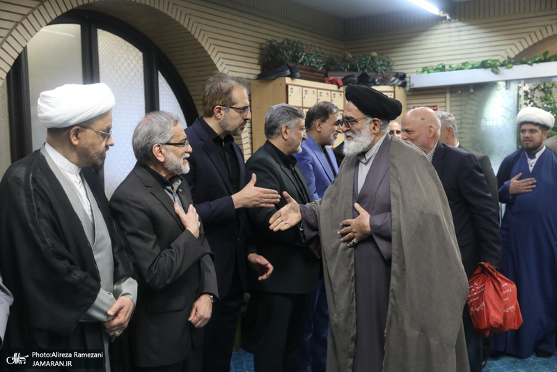 مراسم گرامیداشت شهید علی لاریجانی در مسجد بلال صدا و سیما