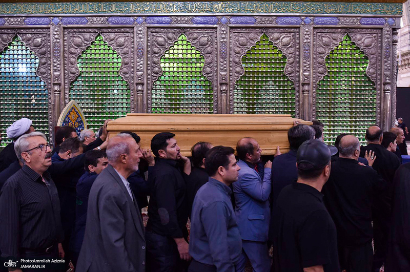 مراسم تشییع و تدفین همسر آیت الله موسوی بجنوردی (ره) -1