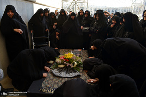 تشییع و خاکسپاری پیکر حجت الاسلام والمسلمین شیخ علی اکبرمهربان در جوار حرم مطهر حضرت امام خمینی(س)