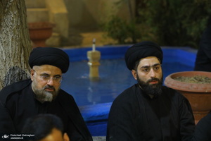 مراسم عزاداری دهه اول ماه صفر در بیت مرحوم آیت الله شاه آبادی‎