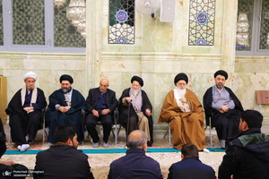 مراسم سومین سالگرد ارتحال آیت الله العظمی علوی گرگانی (ره) در مسجد اعظم قم‎